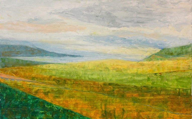 Wei, Untitled_Landscape 3, oil on paper
